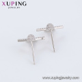 E-724 xuping moda aviones forma diseño color rodio sintético zircon pendientes de mujer semental